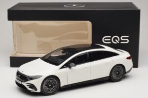 Mercedes EQS V297 Manufaktur Opalite White NZG 1:18 B66961049 Métal — image 8 sur 8