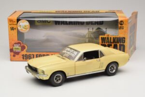 Ford Mustang Coupe Jaune The Walking Dead Greenlight 1:18 12958 Métal — image 8 sur 8