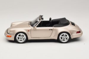 Porsche 911 964 Turbo Look Cabriolet Zermatt Silver Norev 1:18 187140 Métal — image 4 sur 8