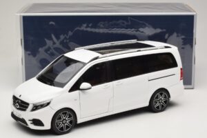 Mercedes V-Class W447 AMG Line Blanc Norev 1:18 183876 Métal — image 8 sur 8