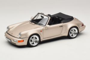 Porsche 911 964 Turbo Look Cabriolet Zermatt Silver Norev 1:18 187140 Métal