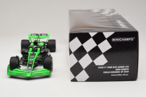 Stake Kick Sauber C44 G. Zhou Emilia Romagna GP 2024 Minichamps 1:18 117240124 Résine — image 6 sur 7