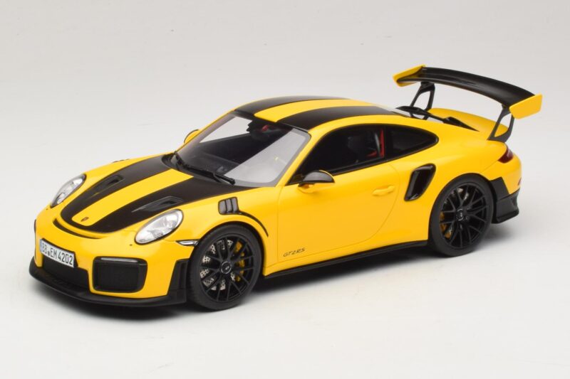 Porsche 911 GT2 RS 991.2 Nurburgring Lap Record Jaune GT Spirit 1:18 GT972 Résine