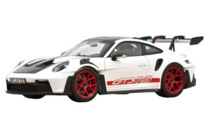 Porsche 911 992 GT3 RS Weissach Package Blanc Pyro Red Norev 1:18 Porsche 911 992 GT3 RS Weissach Package Blanc Pyro Red Norev 1:18 187373 Métal