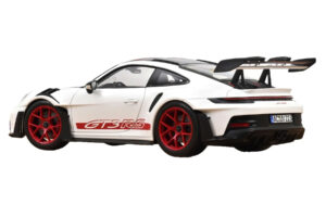 Porsche 911 992 GT3 RS Weissach Package Blanc Pyro Red Norev 1:18 187373 Métal — image 3 sur 3