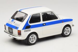 Fiat 126 Castrol Livery Blanc Bleu MCG 1:18 MCG18666 Métal — image 2 sur 6