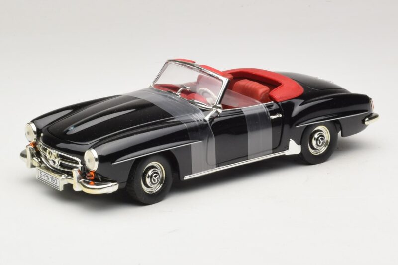 Mercedes 190 SL W121 Roadster Noir ERTL 1:18 7464 Métal