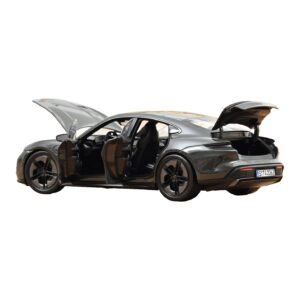 Porsche Taycan Turbo S Slate Grey Neo Norev 1:18 187654 Métal — image 2 sur 5