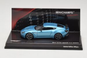 Aston Martin V12 Zagato Alba Blue Minichamps 1:43 437137222 Métal