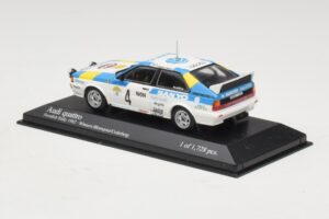 Audi Quattro #4 S. Blomqvist / B. Cederberg Rally Sweden Winner 1982 Minichamps 1:43 430821904 Métal — image 3 sur 4