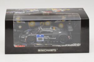 Audi R8 LMS GT3 #100 M. Ekstrom / O. Jarvis Abt Sportsline 24 Hours of Nurburgring 2010 Minichamps 1:43 437101900 Métal — image 5 sur 5