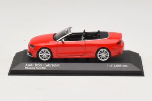 Audi RS5 B8 Cabriolet Rouge Minichamps 1:43 410011230 Métal