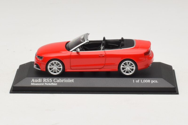Audi RS5 B8 Cabriolet Rouge Minichamps 1:43 410011230 Métal