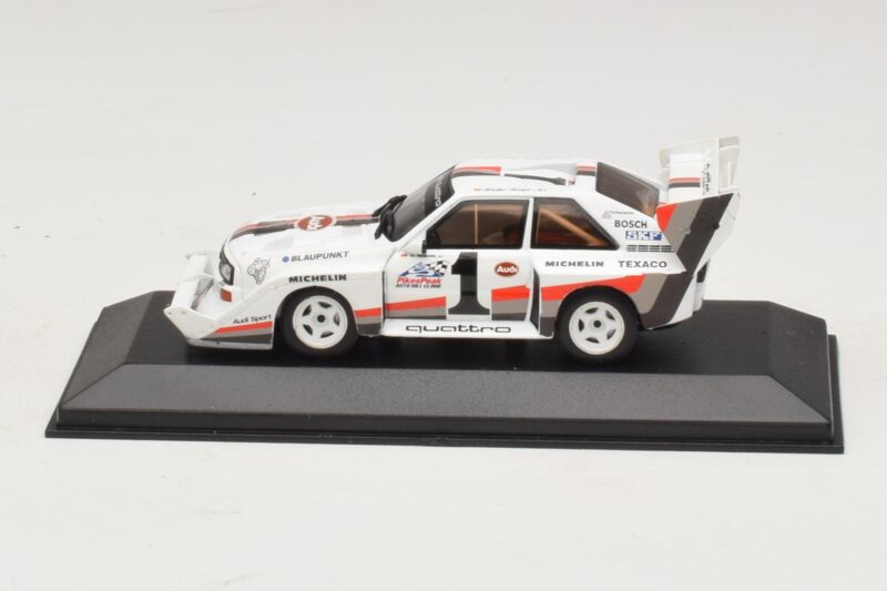 Audi Sport Quattro S1 #1 W. Rohrl Pikes Peak International Hill Climb Winner Record 1987 Minichamps 1:43 Audi Sport Quattro S1 #1 W. Rohrl Pikes Peak International Hill Climb Winner Record 1987 Minichamps 1:43 410871201 Métal