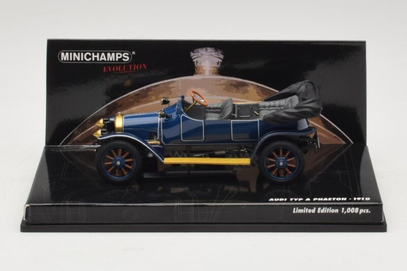 Audi Typ A Phaeton Bleu Minichamps 1:43 Audi Typ A Phaeton Bleu Minichamps 1:43 437019031 Métal