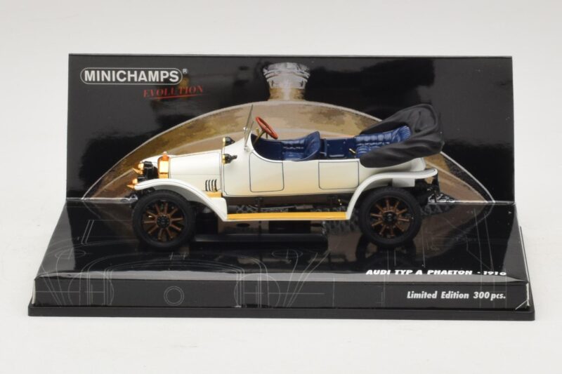 Audi Typ A Phaeton Blanc Bleu Minichamps 1:43 Audi Typ A Phaeton Blanc Bleu Minichamps 1:43 437019032 Métal