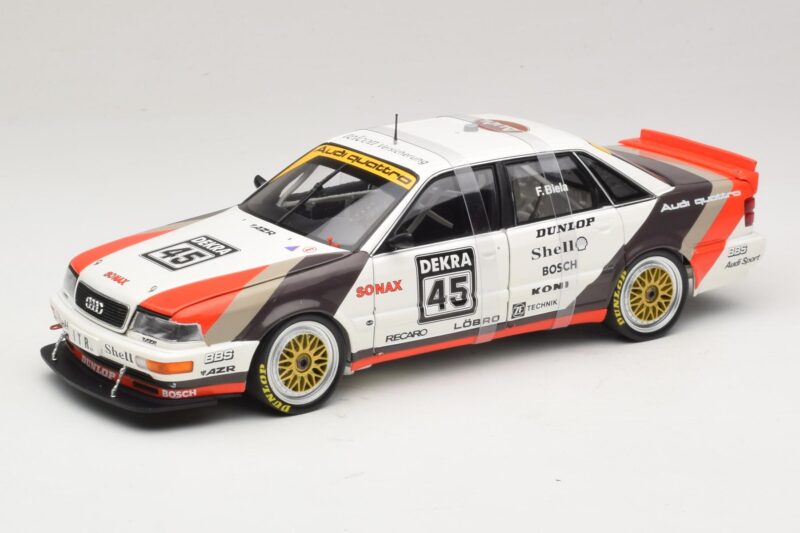 Audi V8 Quattro DTM #45 F. Biela Team AZR 1991 Minichamps 1:18 100911045 Métal