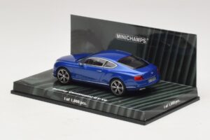 Bentley Continental GT V8 Bleu Métallisé Minichamps 1:43 436139982 Métal — image 3 sur 4