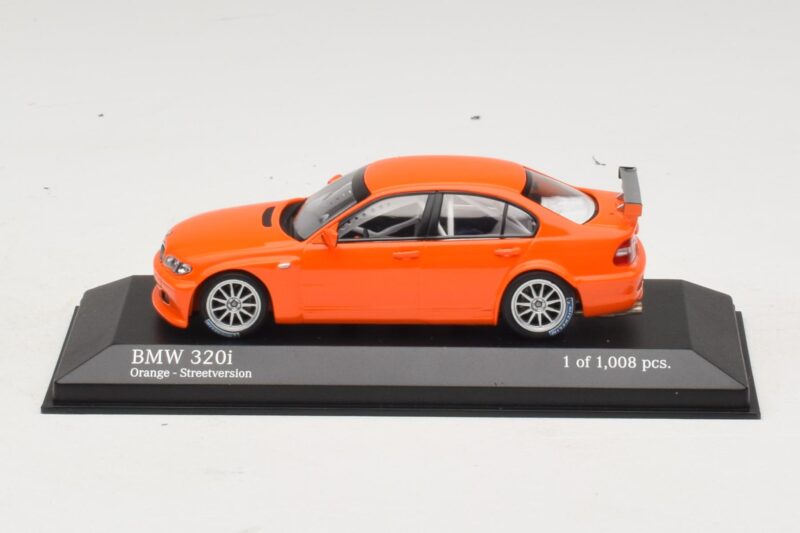 BMW 320i E46 Version Route Orange Minichamps 1:43 BMW 320i E46 Version Route Orange Minichamps 1:43 400052400 Métal