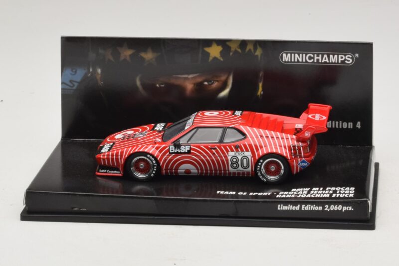 BMW M1 Procar #80 H-J. Stuck Procar Series 1980 Minichamps 1:43 444891604 Métal