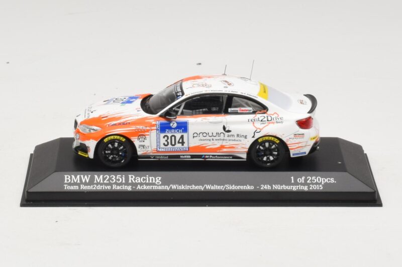 BMW M235i Team Rent2drive #304 Ackermann / Wishkirchen 24 Hours of Nurburgring 2015 Minichamps 1:43 BMW M235i Team Rent2drive #304 Ackermann / Wishkirchen 24 Hours of Nurburgring 2015 Minichamps 1:43 437152504 Métal