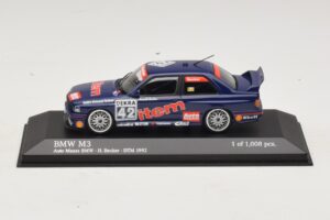 BMW M3 E30 Auto Maas #42 Becker DTM 1992 Minichamps 1:43 430922042 Métal