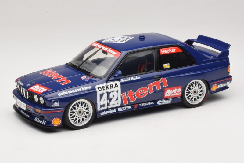 BMW M3 E30 Auto Maass #42 H. Becker DTM 1992 Minichamps 1:18 180922042 Métal