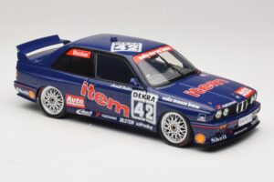 BMW M3 E30 Auto Maass #42 H. Becker DTM 1992 Minichamps 1:18 180922042 Métal — image 6 sur 8