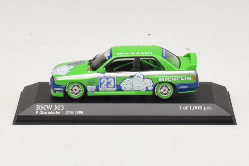 BMW M3 E30 Michelin #23 C. Oberndorfer DTM 1988 Minichamps 1:43 430882023 Métal