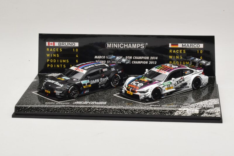 BMW M3 & M4 DTM Champions Set B. Spengler / M. Wittmann 2012 & 2014 Minichamps 1:43 412020723 Métal
