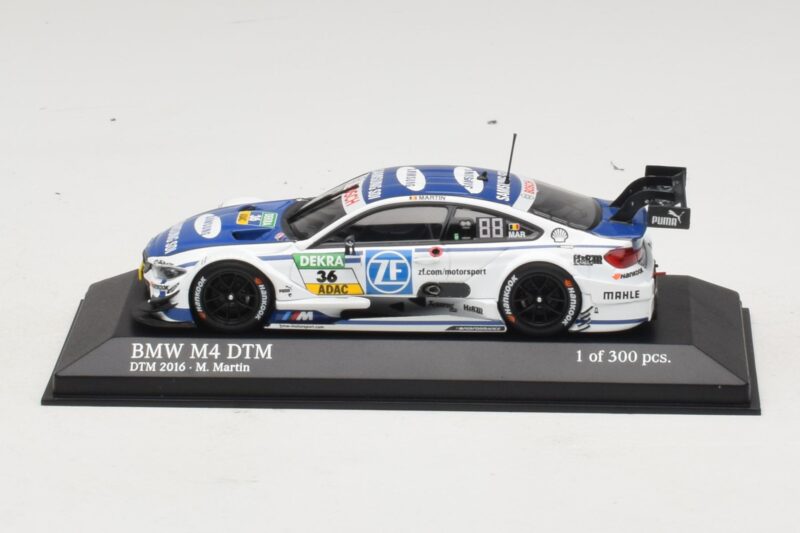 BMW M4 F82 DTM #36 M. Martin BMW Team RBM DTM 2016 Minichamps 1:43 410162436 Métal