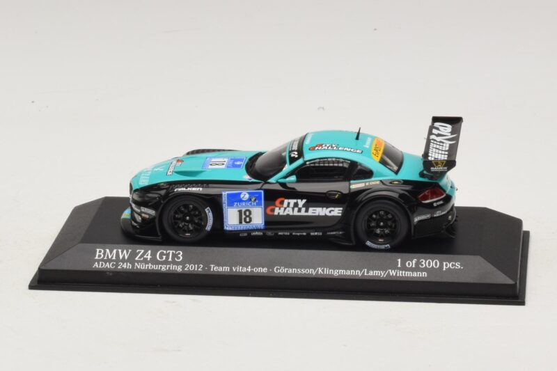 BMW Z4 GT3 Vita4One #18 Goransson / Klingmann 24 Hours of Nürburgring 2012 Minichamps 1:43 BMW Z4 GT3 Vita4One #18 Goransson / Klingmann 24 Hours of Nürburgring 2012 Minichamps 1:43 437122918 Métal