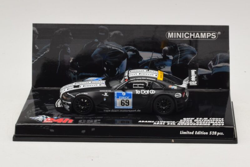 BMW Z4 M Coupe #69 Adams / K. Ludwig ADAC 24h Nürburgring 2009 Minichamps 1:43 BMW Z4 M Coupe #69 Adams / K. Ludwig ADAC 24h Nürburgring 2009 Minichamps 1:43 400092769 Métal