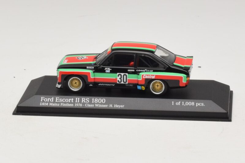 Ford Escort Mk2 RS1800 #30 H. Heyer Class Winner DRM Mainz-Finthen 1976 Minichamps 1:43 Ford Escort Mk2 RS1800 #30 H. Heyer Class Winner DRM Mainz-Finthen 1976 Minichamps 1:43 400768430 Métal