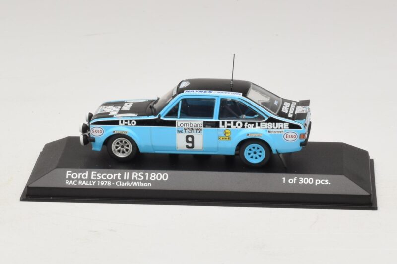 Ford Escort Mk2 RS1800 #9 R. Clark / Wilson RAC Rally 1978 Minichamps 1:43 400788409 Métal