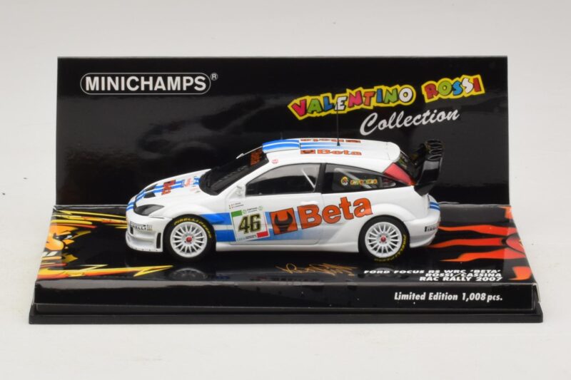Ford Focus RS WRC #46 V. Rossi / C. Cassina RAC Rally 2007 Boîte Endommagée Minichamps 1:43 Ford Focus RS WRC #46 V. Rossi / C. Cassina RAC Rally 2007 Boîte Endommagée Minichamps 1:43 400078446-O1 Métal