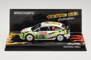 Ford Focus RS WRC #46 V. Rossi / C. Cassina RAC Rally 2008 Minichamps 1:43 400088146 Métal