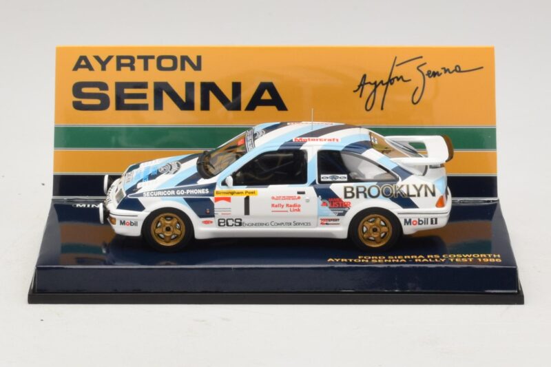 Ford Sierra RS Cosworth #1 A. Senna Rally Test 1986 Minichamps 1:43 Ford Sierra RS Cosworth #1 A. Senna Rally Test 1986 Minichamps 1:43 540864399 Métal