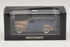 Ford V8 De Luxe Woody Station Wagon Marron Bleu Minichamps 1:43 400082112 Métal — image 4 sur 4