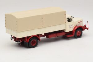 Henschel HS 140 Camion Plateau Blanc Rouge Minichamps 1:43 439171020 Métal — image 2 sur 6