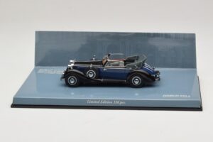 Horch 853 A Sport Cabriolet Noir Bleu Minichamps 1:43 436012036 Métal