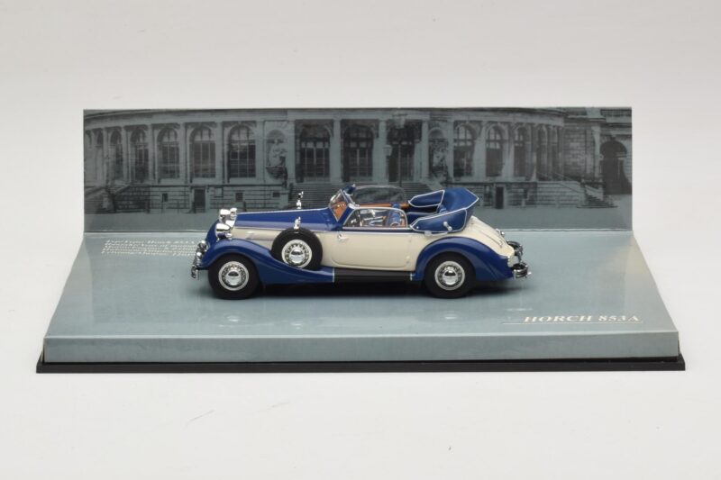 Horch 853 Cabriolet Bleu Minichamps 1:43 436012032 Métal
