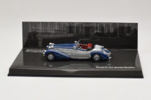 Horch 855 Special Roadster Argent Bleu Minichamps 1:43 436014202 Métal