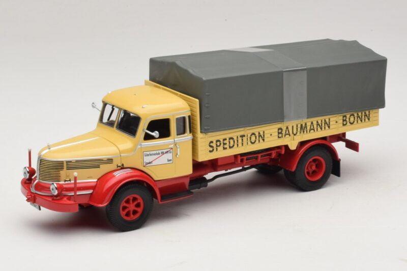 Krupp Titan Camion Plateau Baumann Bonn Minichamps 1:43 439069025 Métal