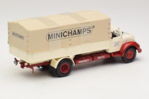 Magirus-Deutz S 7500 Jupiter Camion Plateau Blanc Rouge Minichamps 1:43 439141022 Métal — image 2 sur 6