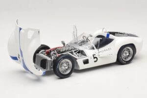 Maserati Tipo 61 #5 S. Moss / D. Gurney Camoradi ADAC 1000km Nurburgring Winner 1960 Minichamps 1:18 100601205 Métal — image 2 sur 8