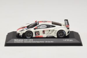 McLaren MP4-12C GT3 #12 Art Grand Prix Demoustier / Amado 24 Hours of Spa 2012 Minichamps 1:43 437121312 Métal