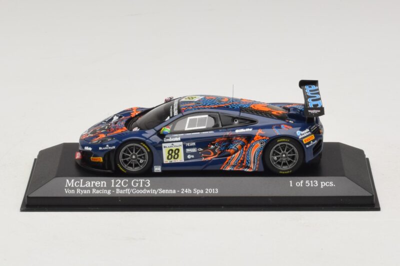 McLaren MP4-12C GT3 #88 Von Ryan Racing Barff / Goodwin 24 Hours of Spa 2013 Minichamps 1:43 McLaren MP4-12C GT3 #88 Von Ryan Racing Barff / Goodwin 24 Hours of Spa 2013 Minichamps 1:43 437131388 Métal