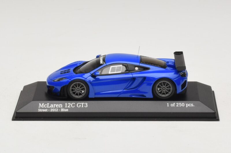 McLaren MP4-12C GT3 Street Bleu Minichamps 1:43 437121397 Métal