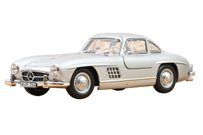 Mercedes 300 SL W198 Gullwing Argent Norev 1:18 183857 Métal